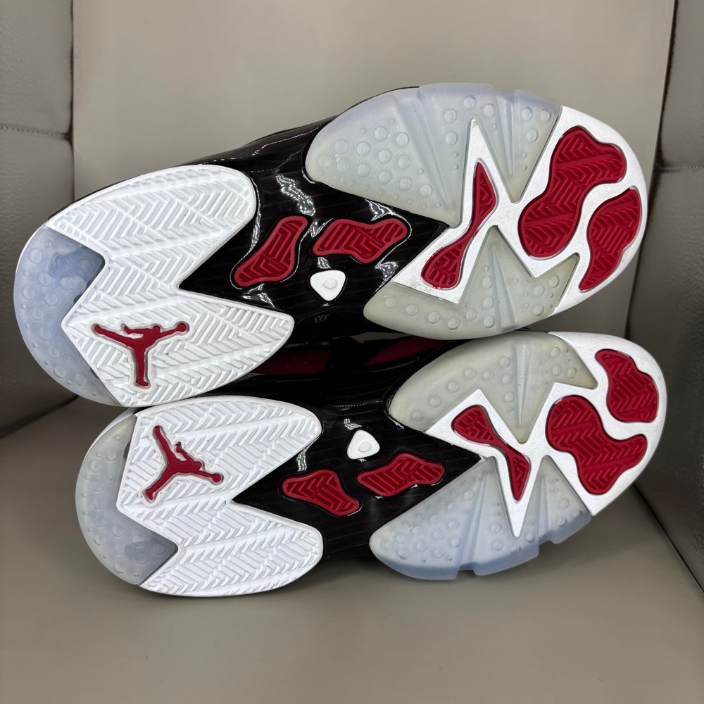 Jordan 6-17-23 Carmine Black White Red Shoes DM1159-006 Mens 5.5Y Womens 7 - Picture 7 of 7